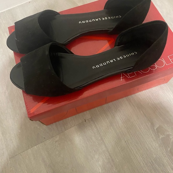 Chinese Laundry Black Open Toe Flat - Picture 7 of 7